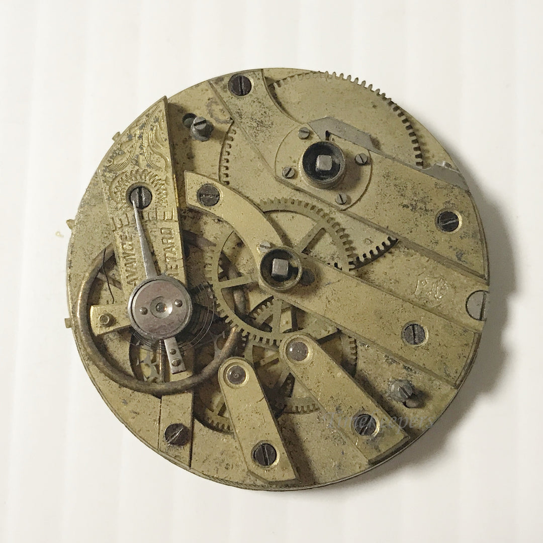 e938 Vintage Wrist Watch English Movement for Parts Repair 12S