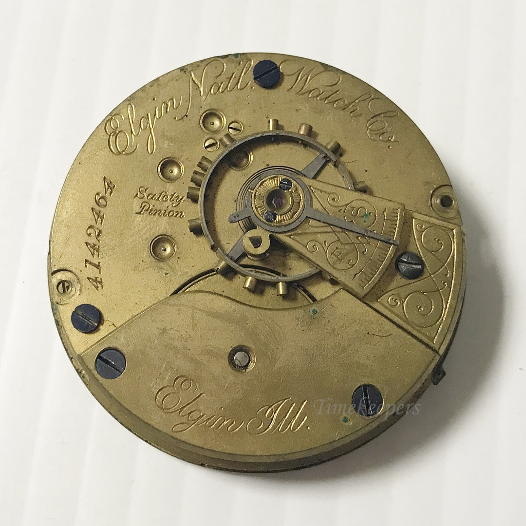 e942 Vintage Elgin Wrist Watch English Movement for Parts Repair 18S