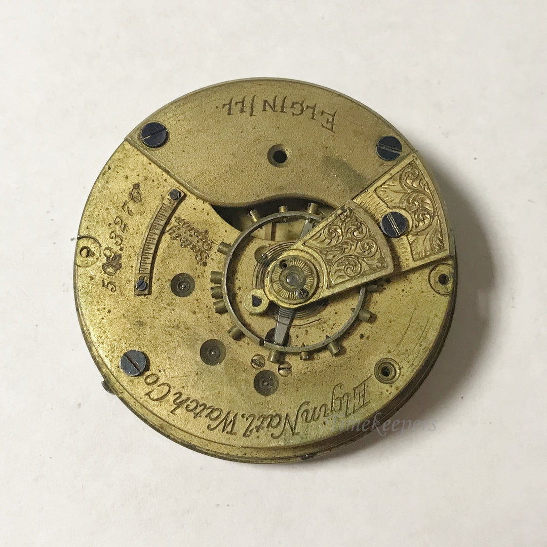 e966 Vintage Elgin Mechanical Wrist Watch Movement for Parts Repair