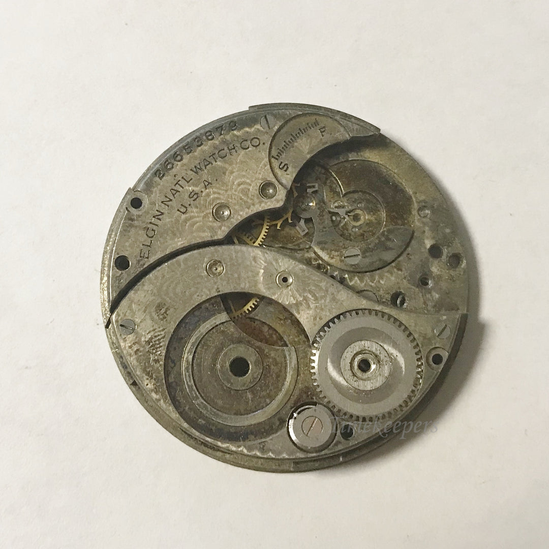 f002 Antique Elgin Watch Movement for Parts or Repair