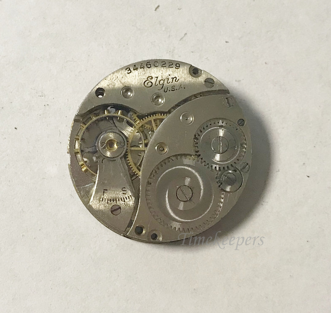 f021 Antique Elgin Watch Movement for Parts or Repair