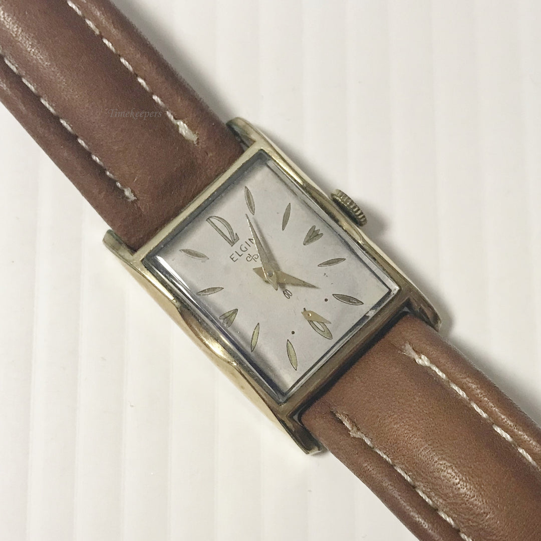 f087 Vintage Elgin USA 19J Mechanical Men's Wrist Watch