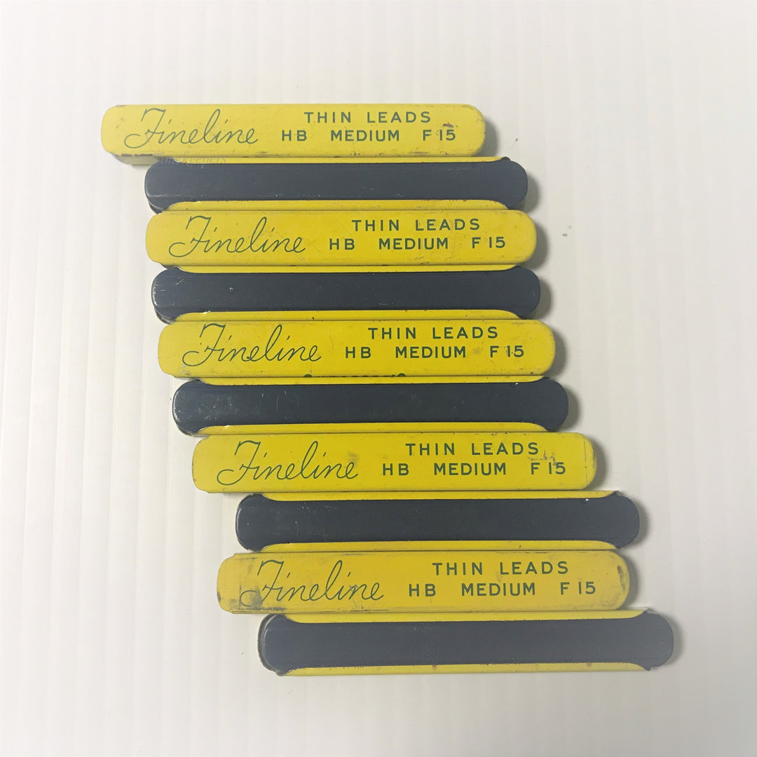 f121 Vintage Collectible Sheaffer's Pencil Thin Leads HB Medium F15 lot of 10