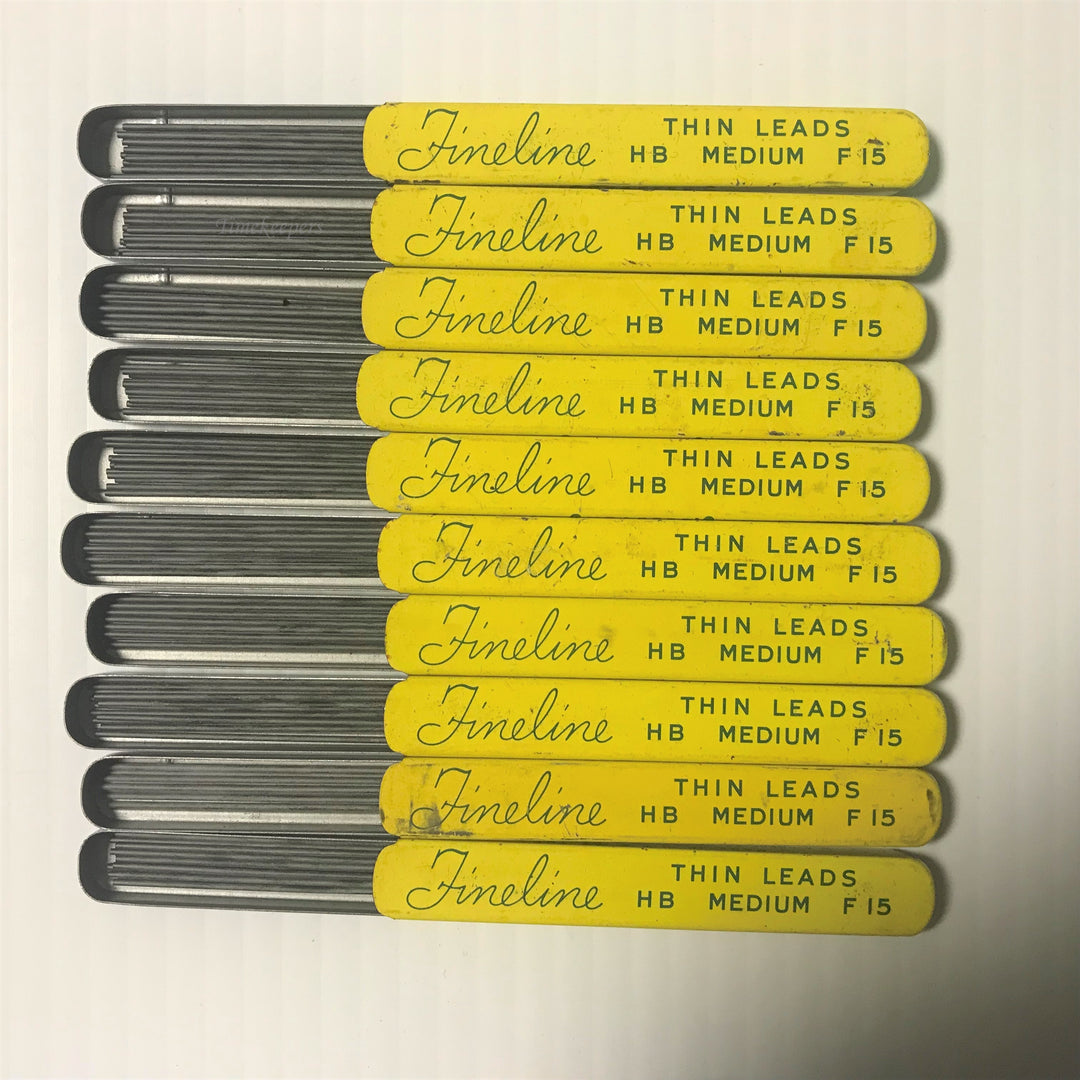f121 Vintage Collectible Sheaffer's Pencil Thin Leads HB Medium F15 lot of 10