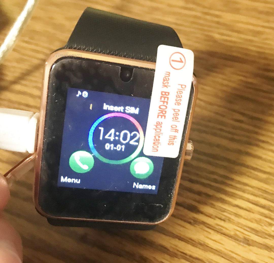 f126 Smart Watch Phone Message Bluetooth Calls Record NIB Men's Wrist Watch