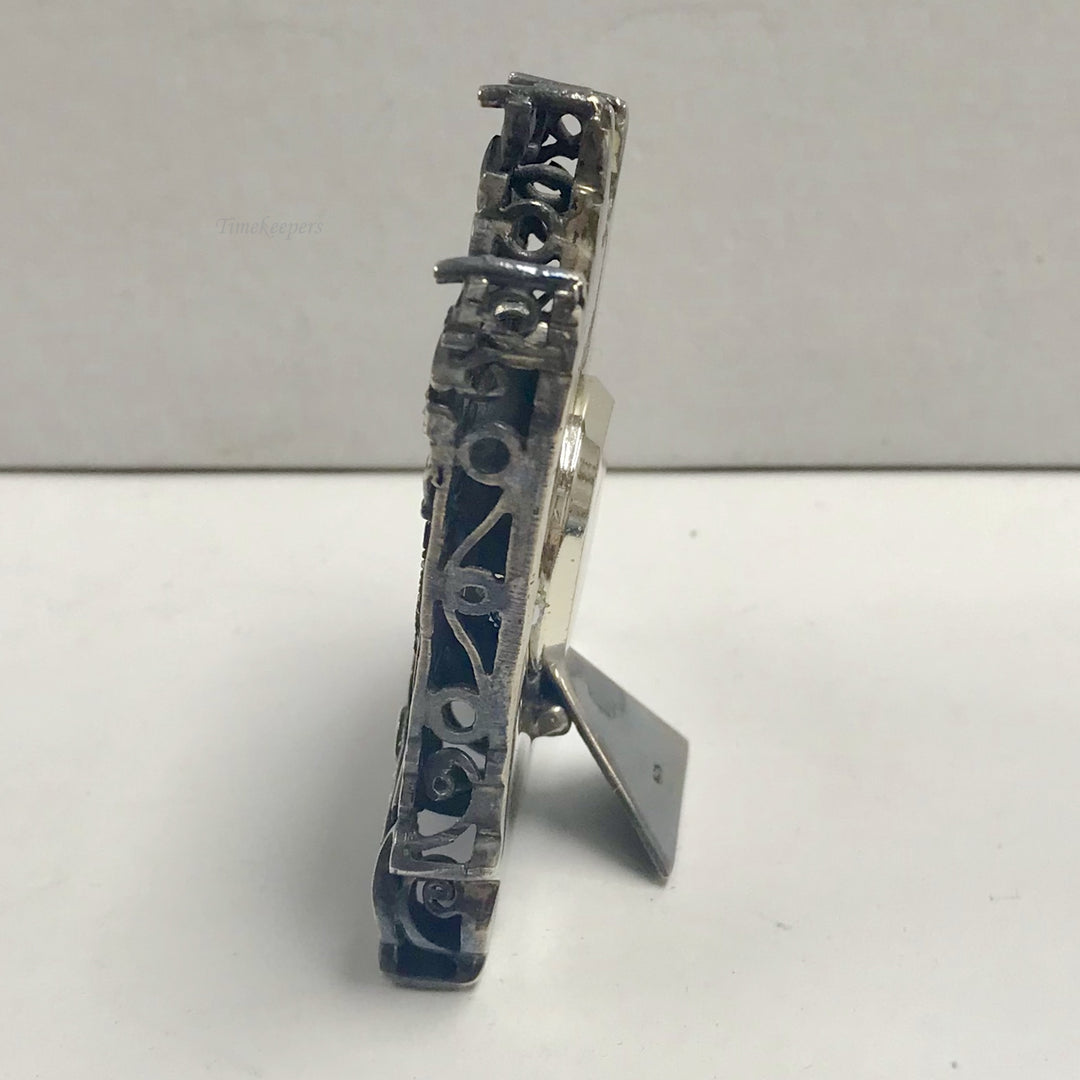 f140 Vintage Novelty Sylvette Miniature Standing Swiss Clock 1920's