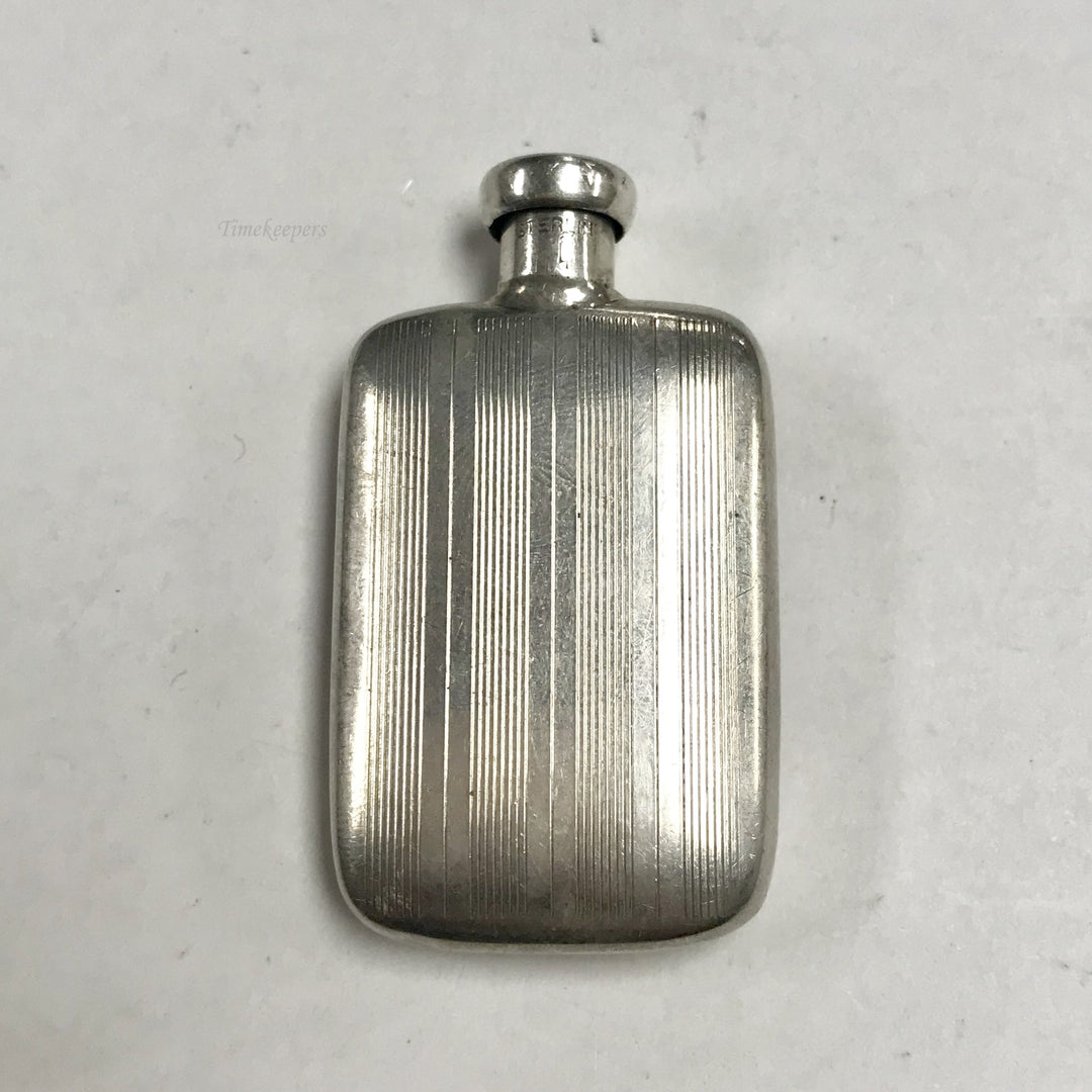 f152 Vintage Sterling Silver Empty Perfume Bottle