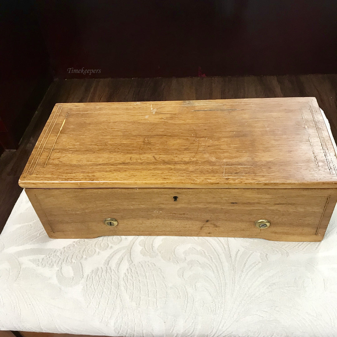 f161 Antique Original Swiss Musical Box Great Working Condition 1820s