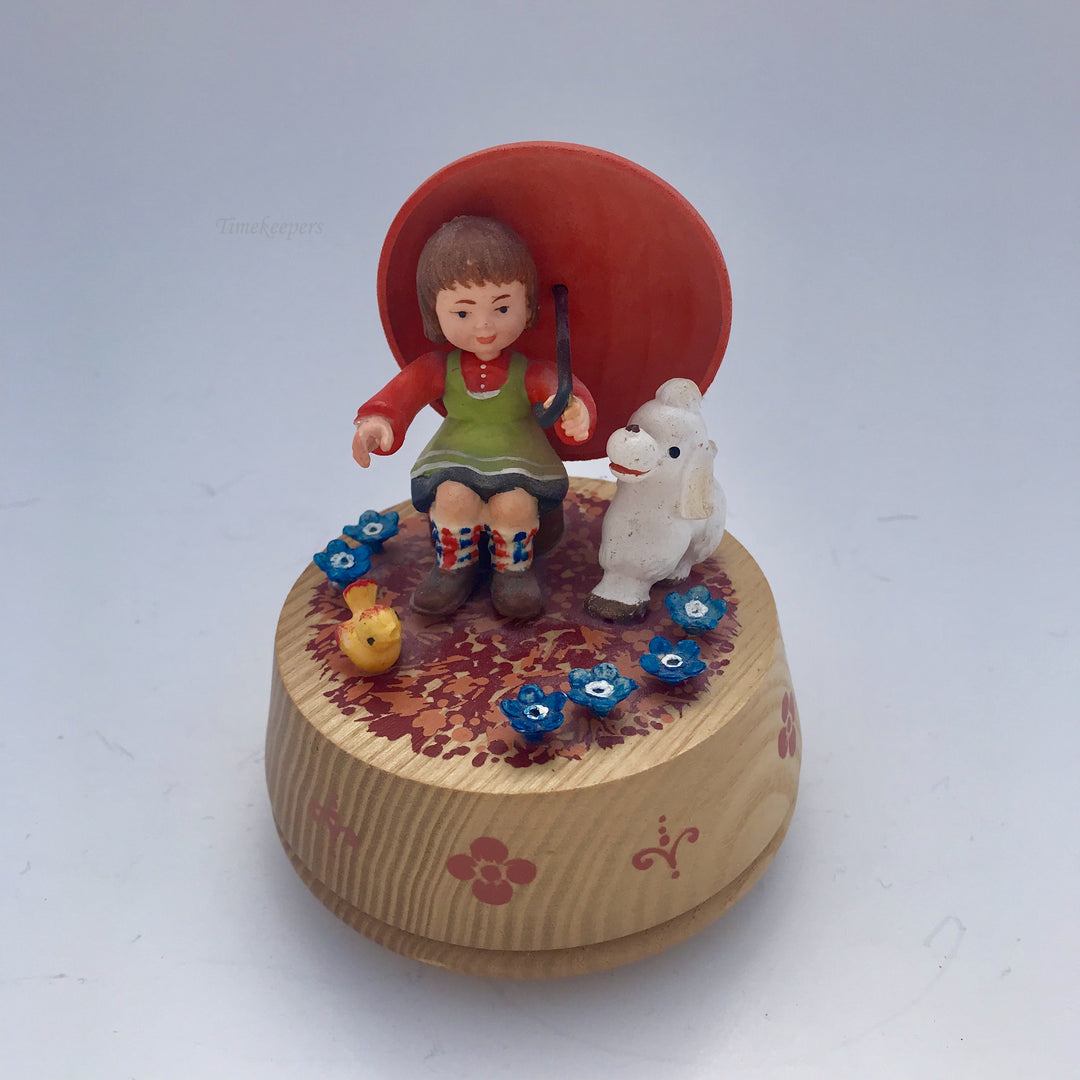 f190 Vintage Original Anri Italy "Raindrops keep falling on my head" Musical Box