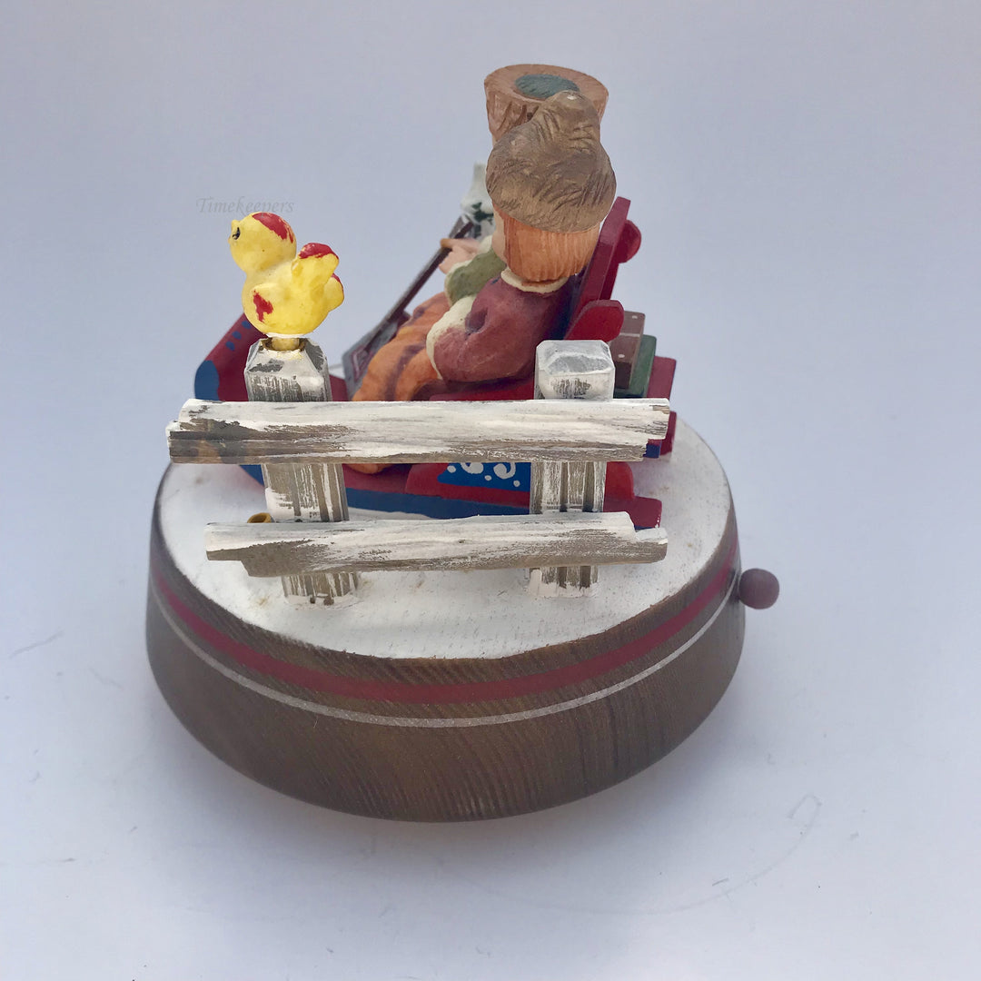 f193 Vintage Original Anri Italy "Lara's Theme" Winter Sleds Musical Box