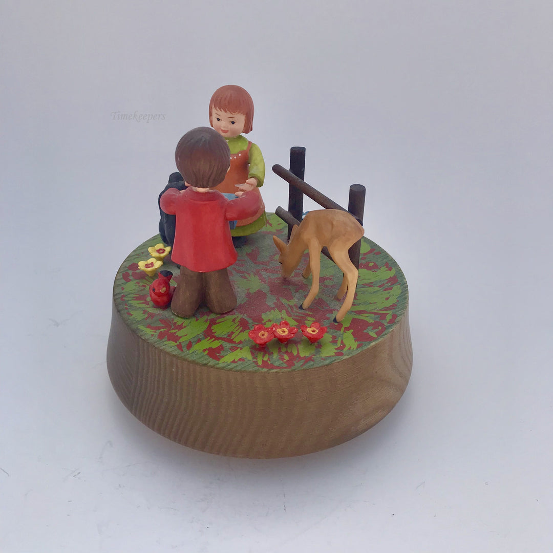f196 Vintage Original Anri Italy "As time goes by" Unique Gift Musical Box