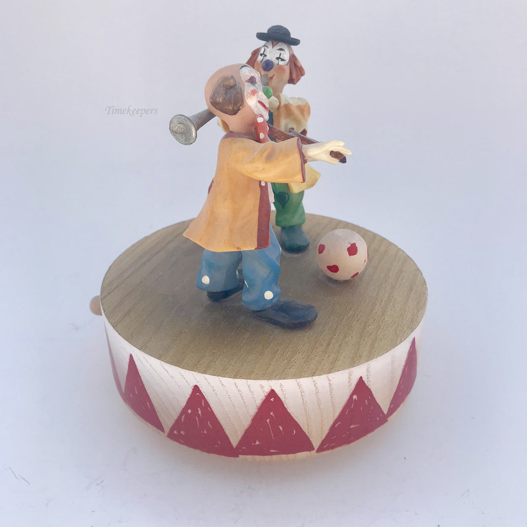 f202 Vintage Original Anri Italy "Send in the clowns" Unique Gift Musical Box