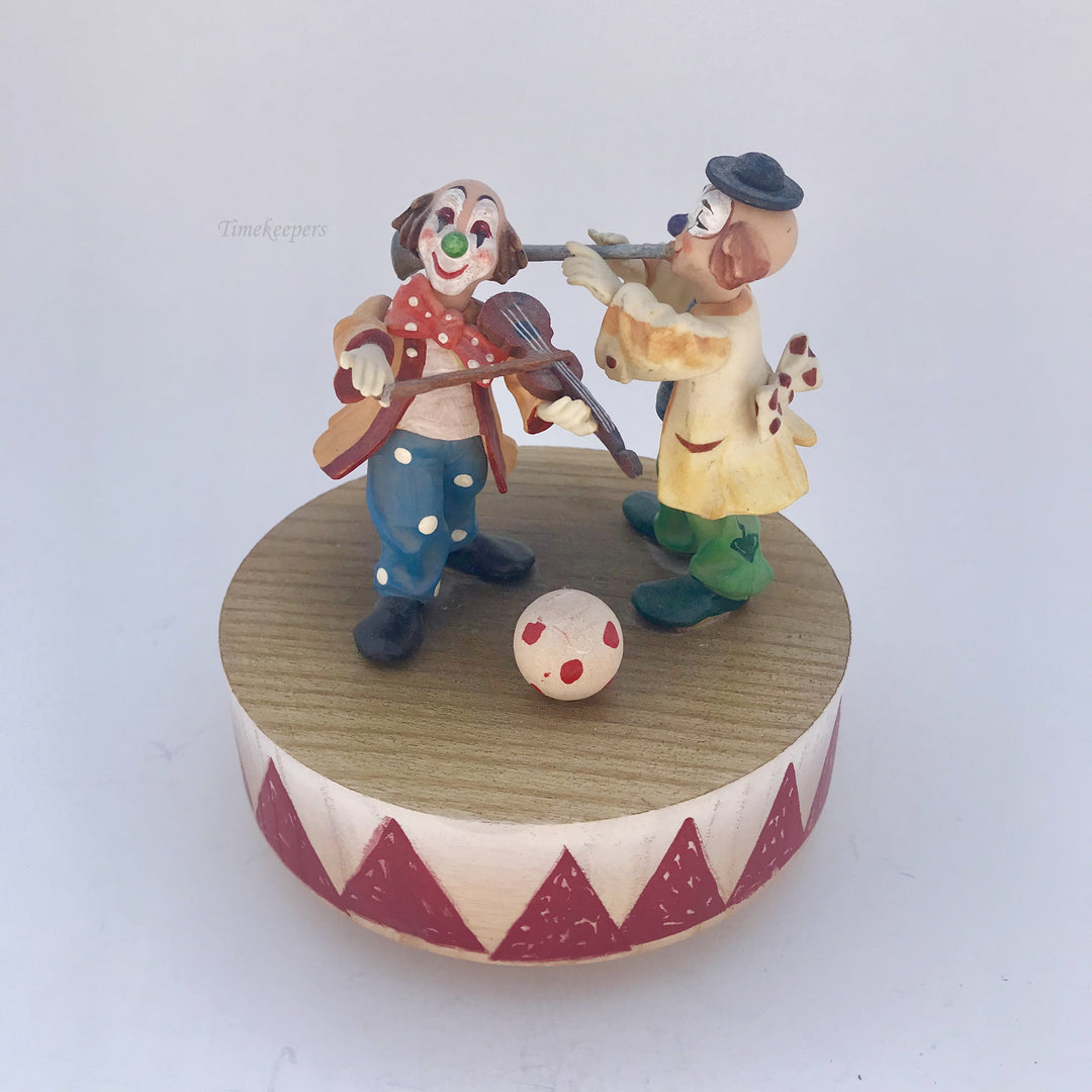 f202 Vintage Original Anri Italy "Send in the clowns" Unique Gift Musical Box