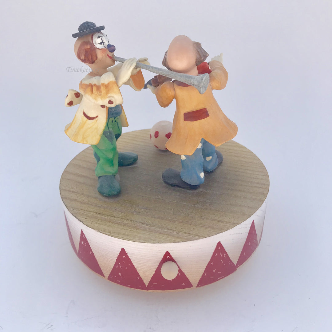 f202 Vintage Original Anri Italy "Send in the clowns" Unique Gift Musical Box