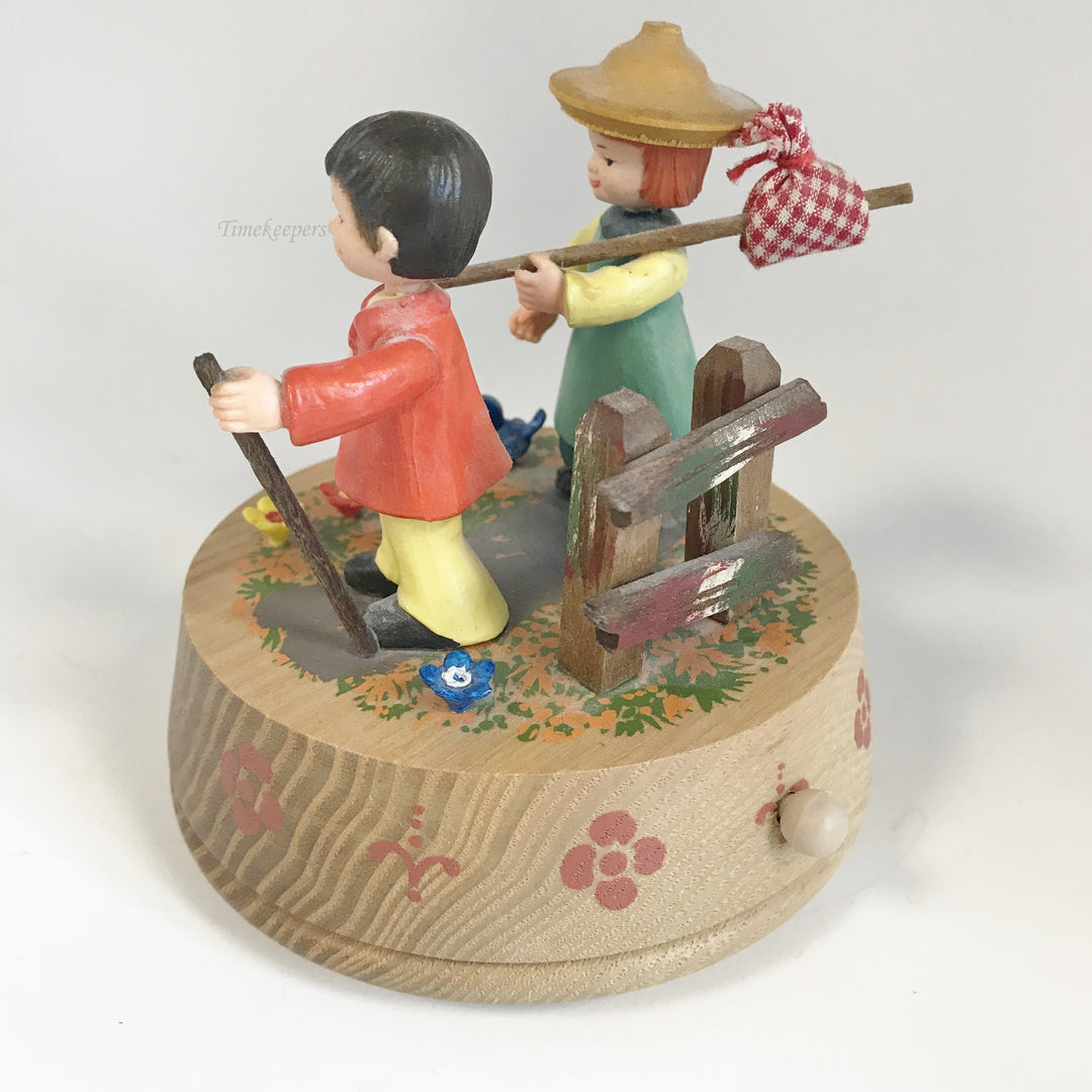 f210 Vintage Original Anri Musical Box Thorens Swiss "Do you know where you are going to"