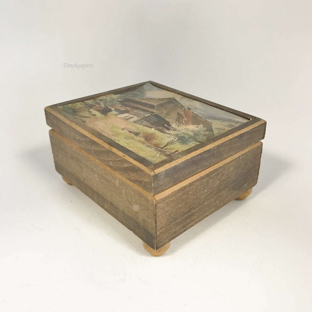 f220 Vintage Thorens Movement Switzerland Musical & Jewelry Box 1930s