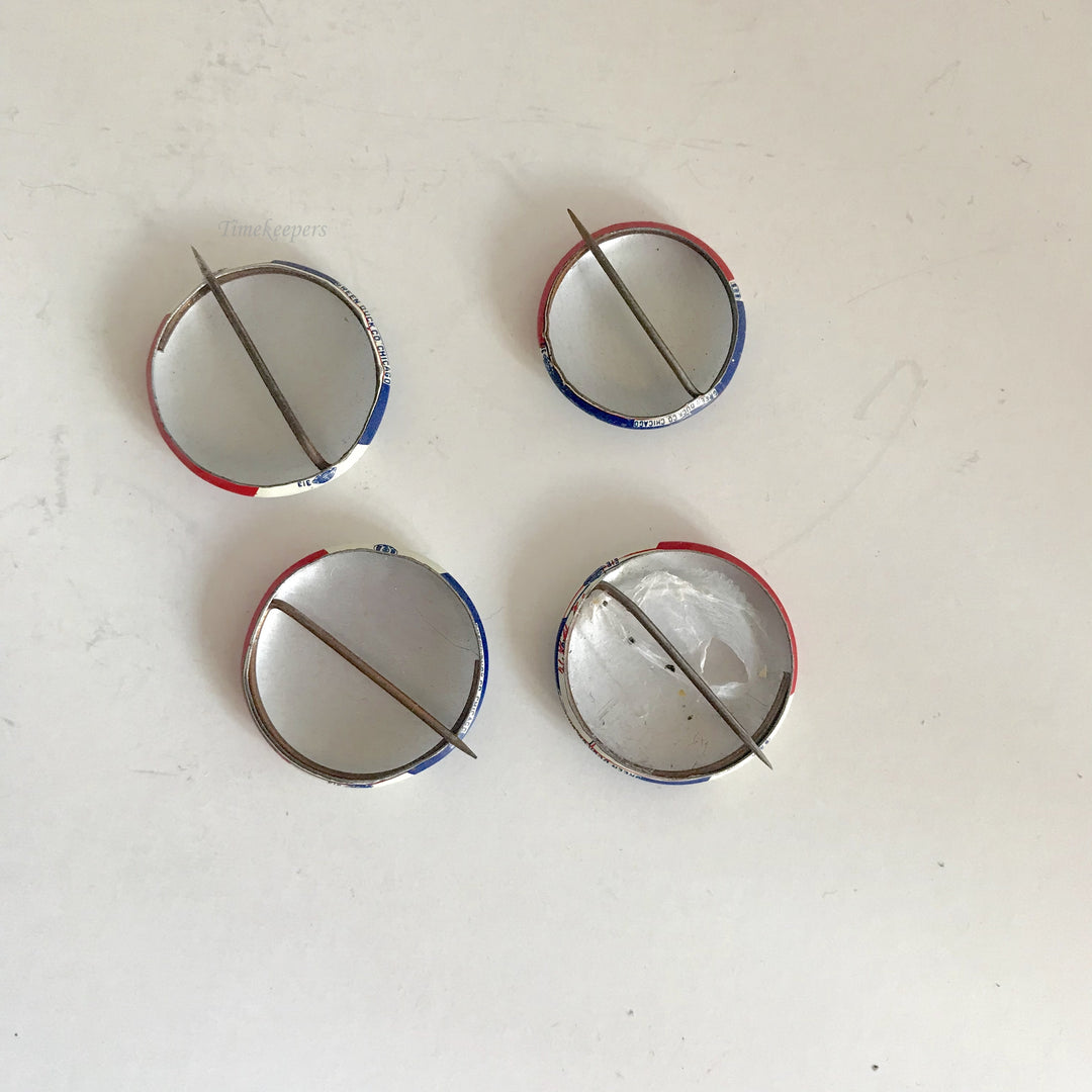 f242 Vintage Nixon & Lodge 1960 Election Round Pin Political lot of 5