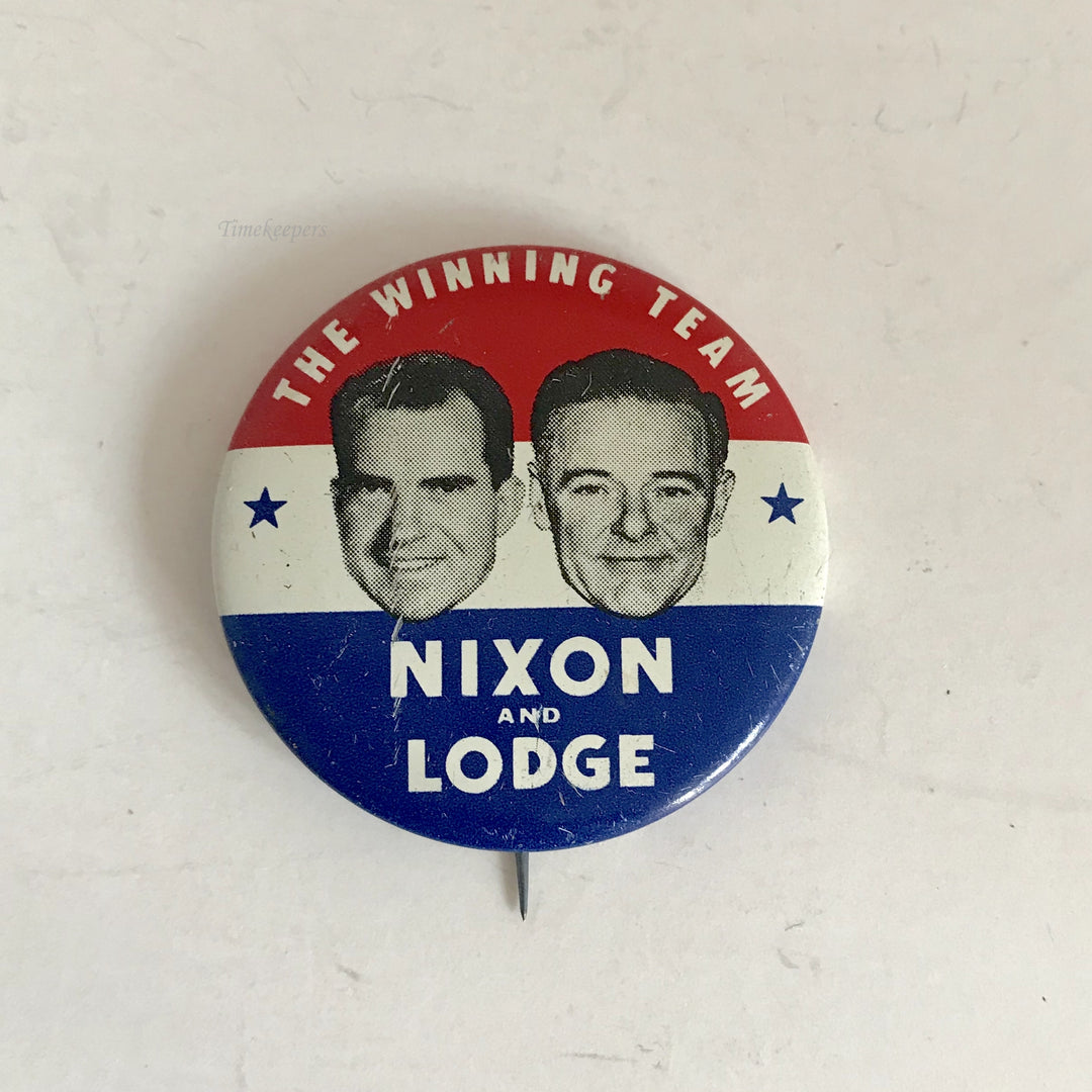 f242 Vintage Nixon & Lodge 1960 Election Round Pin Political lot of 5