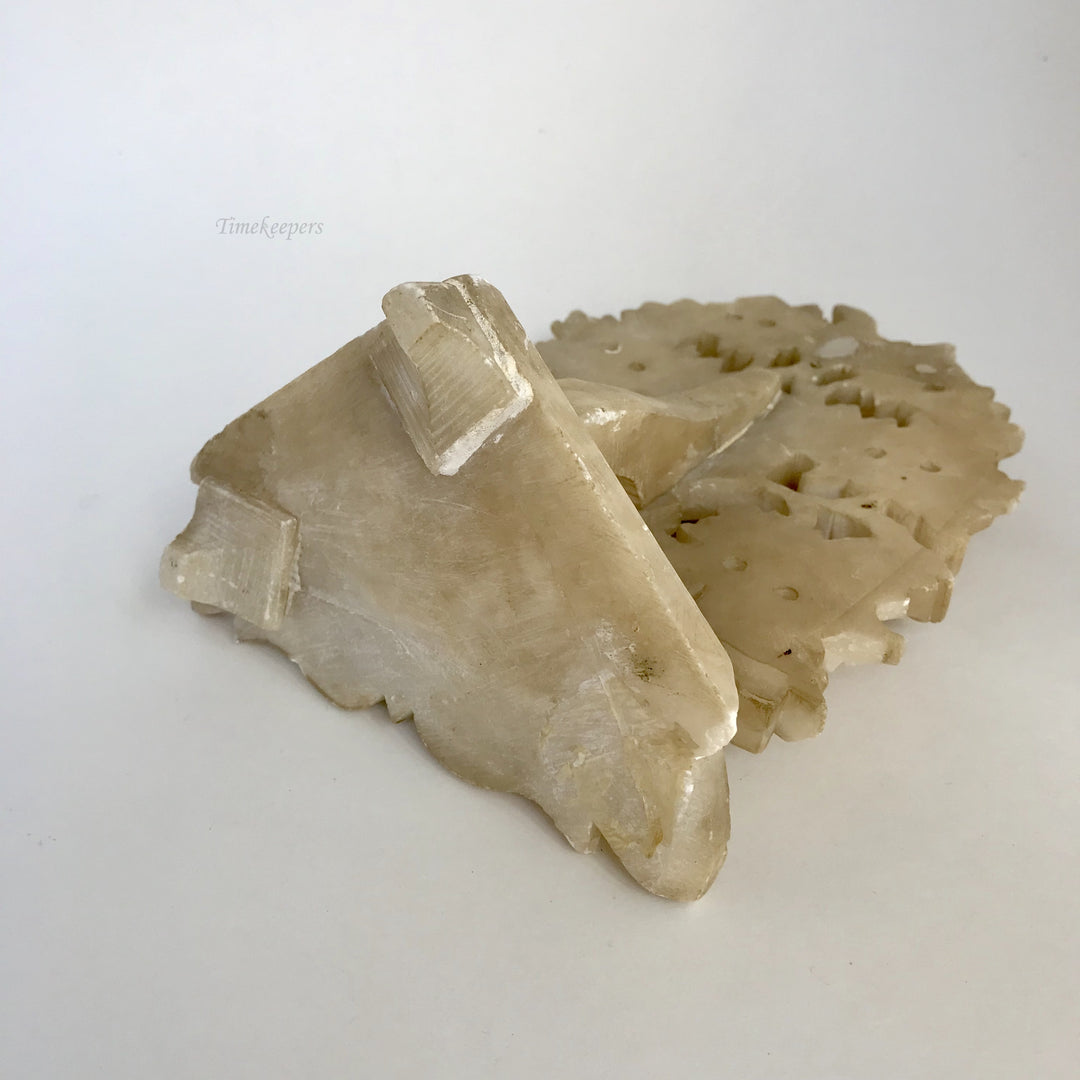 f298 Vintage Pocket Watch Holder Stand Case Collectible Marble