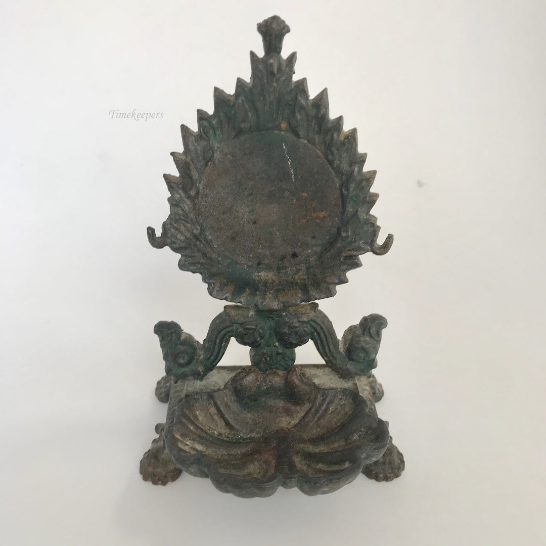 f302 Vintage Pocket Watch & Jewelry Holder Stand Case Collectible Bronze