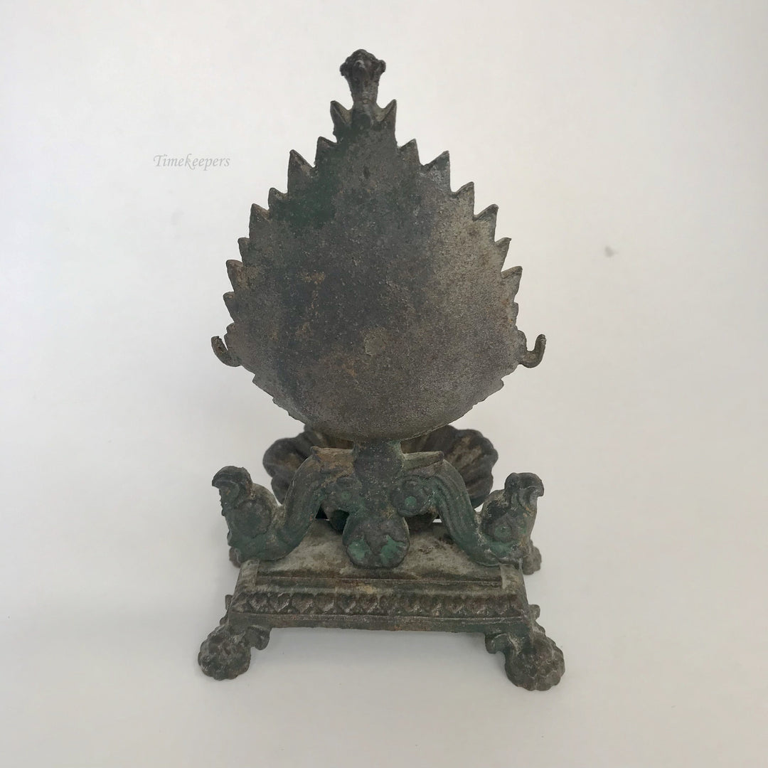 f302 Vintage Pocket Watch & Jewelry Holder Stand Case Collectible Bronze