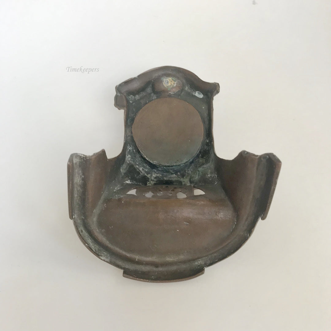 f304 Vintage Pocket Watch Jewelry Holder Stand Case Collectible Bronze