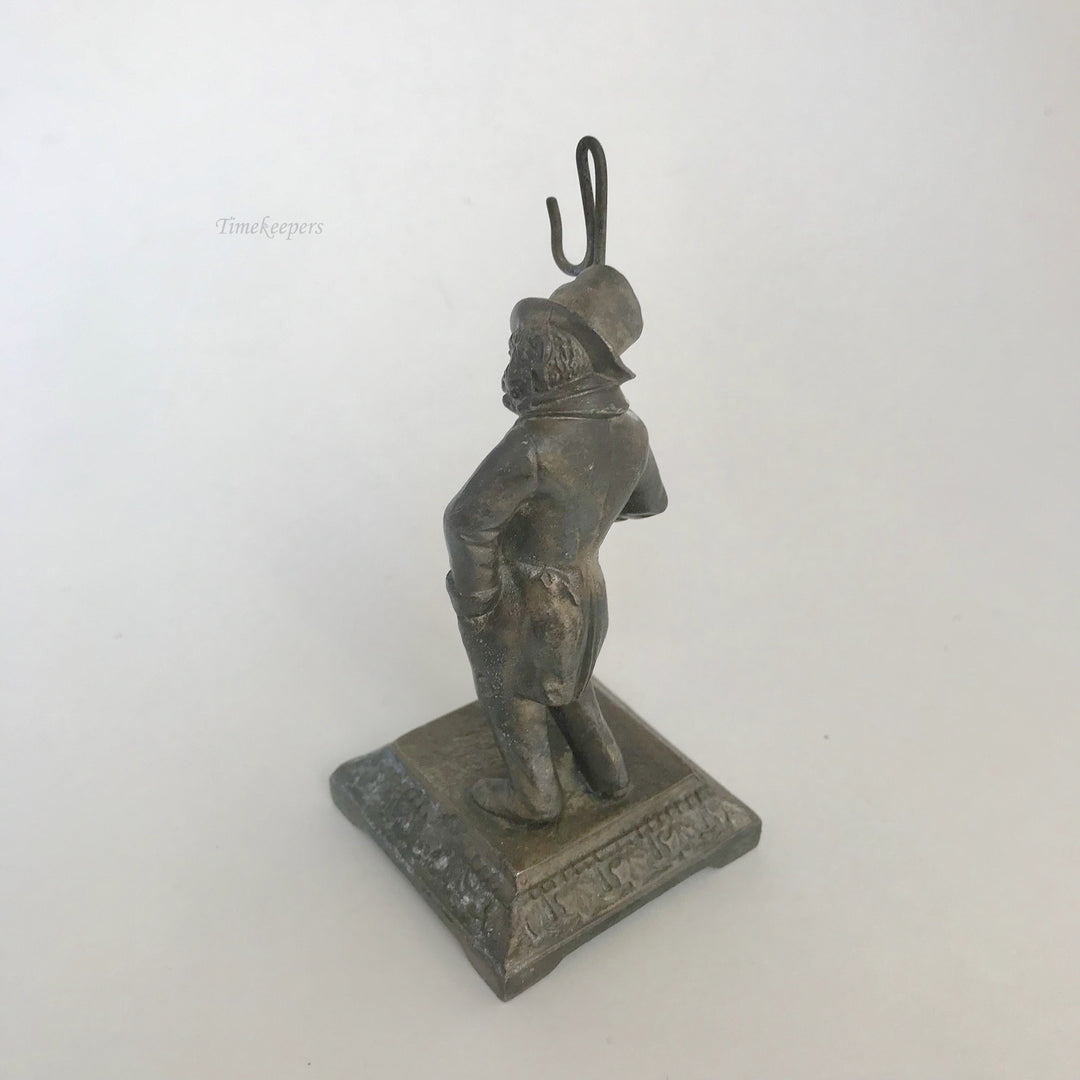 f306 Vintage Pocket Watch Jewelry Holder Stand Case Collectible Bronze