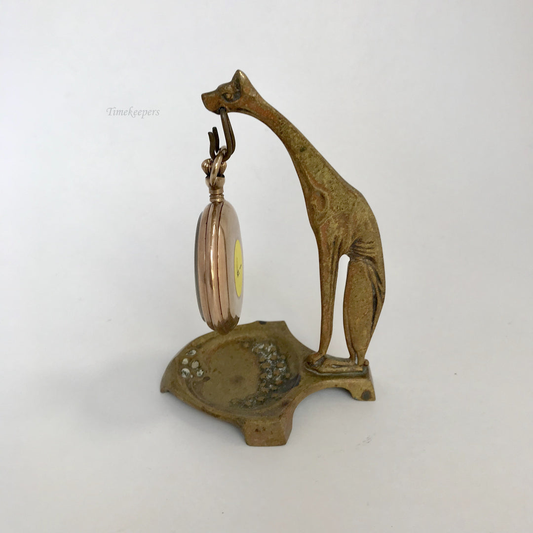 f308 Vintage Pocket Watch Jewelry Holder Stand Case Collectible