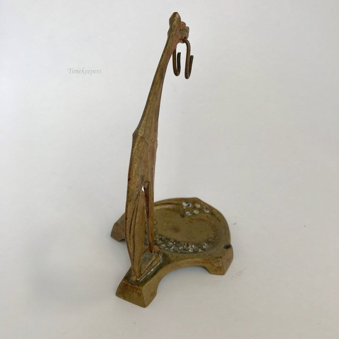 f308 Vintage Pocket Watch Jewelry Holder Stand Case Collectible