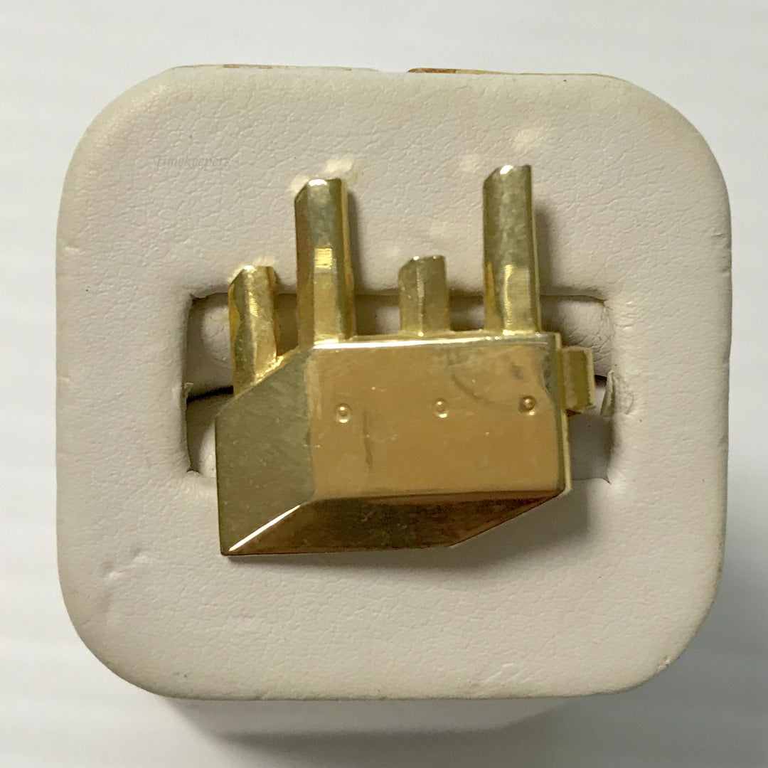 f357 Vintage Gold Tone Men's Classic Mini Tie Clip Clasp