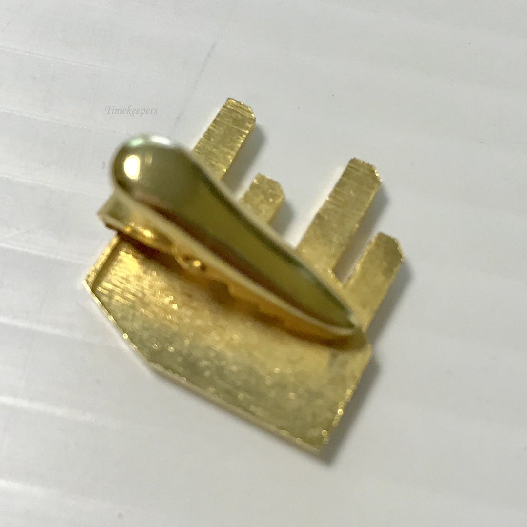 f357 Vintage Gold Tone Men's Classic Mini Tie Clip Clasp