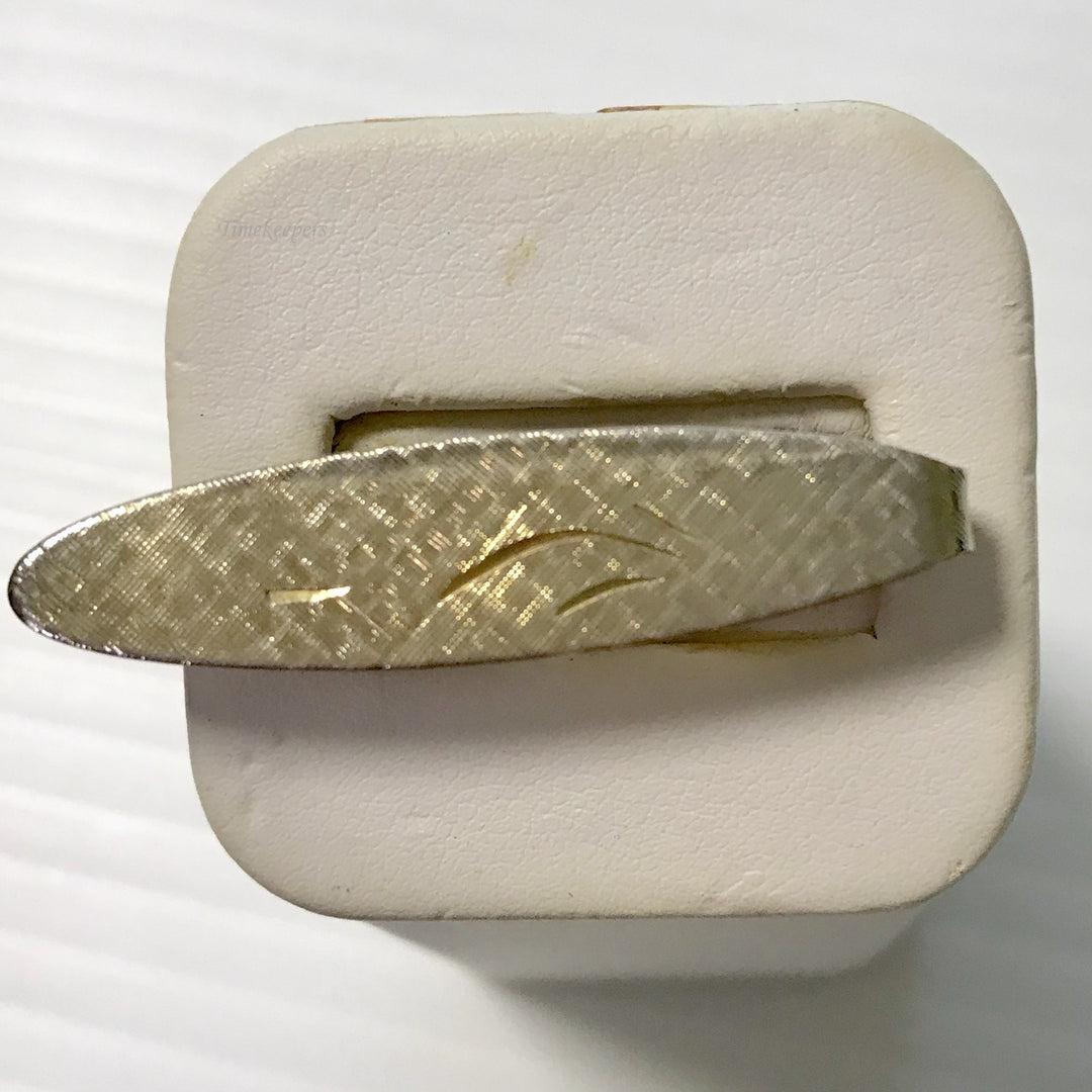 f361 Vintage Gold Tone Men's Tie Clip Clasp