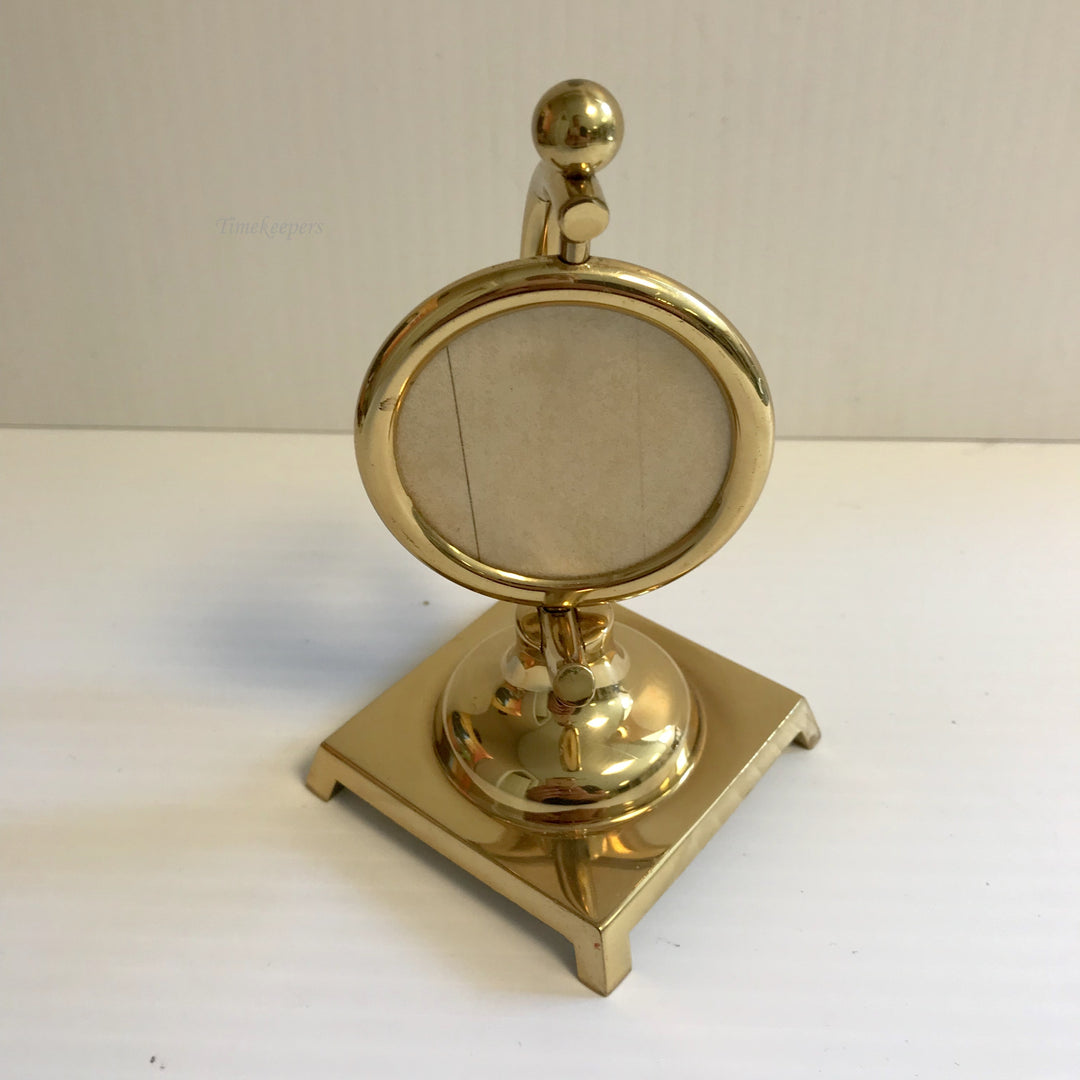 f406 Vintage Gold Tone Picture Frame Holder Stand Collectible Display