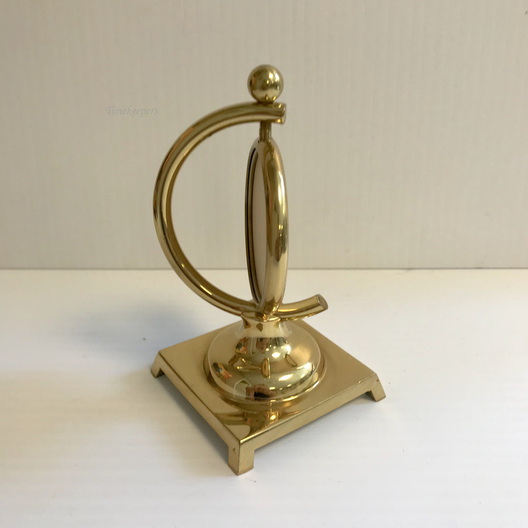 f406 Vintage Gold Tone Picture Frame Holder Stand Collectible Display