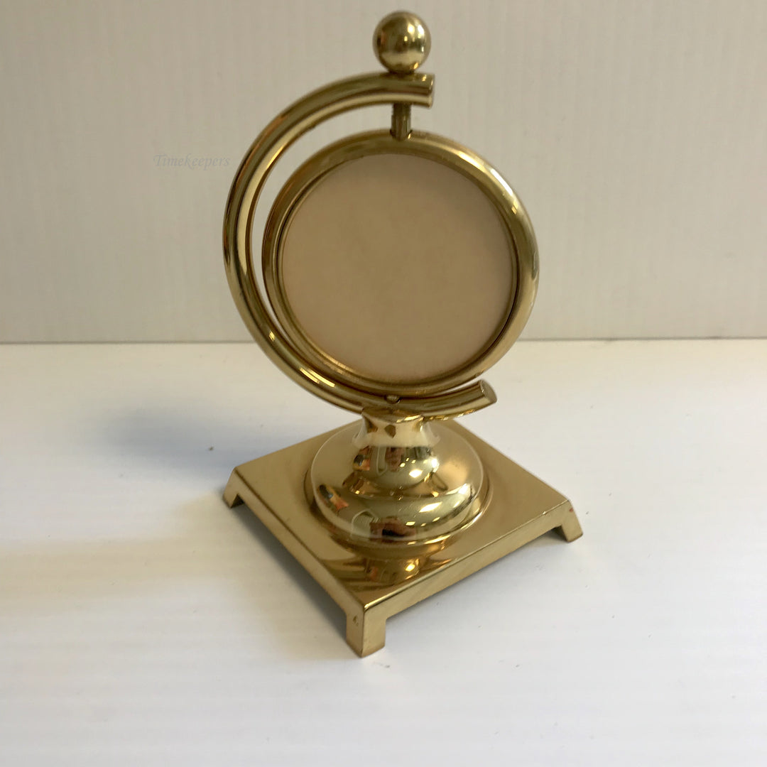 f406 Vintage Gold Tone Picture Frame Holder Stand Collectible Display