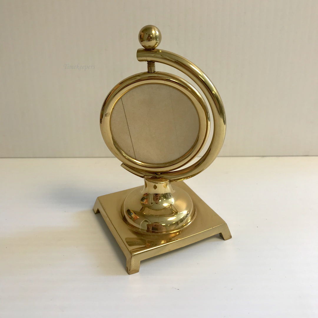 f406 Vintage Gold Tone Picture Frame Holder Stand Collectible Display