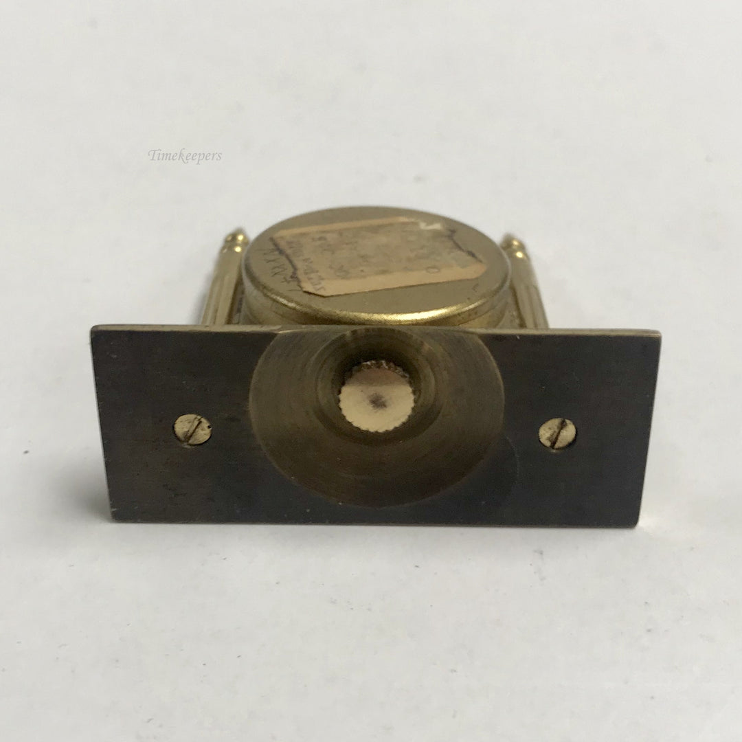 f419 Vintage Semca Swiss Miniature Travel Shelf Mantel Collectible Clock 17J