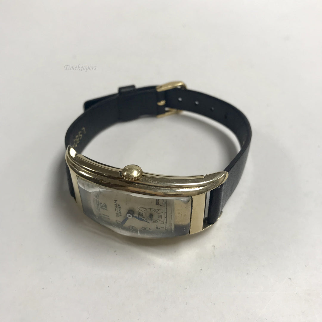 f426 Vintage Waltham Premier USA Men's Wrist Watch 10K GF 17J With Case