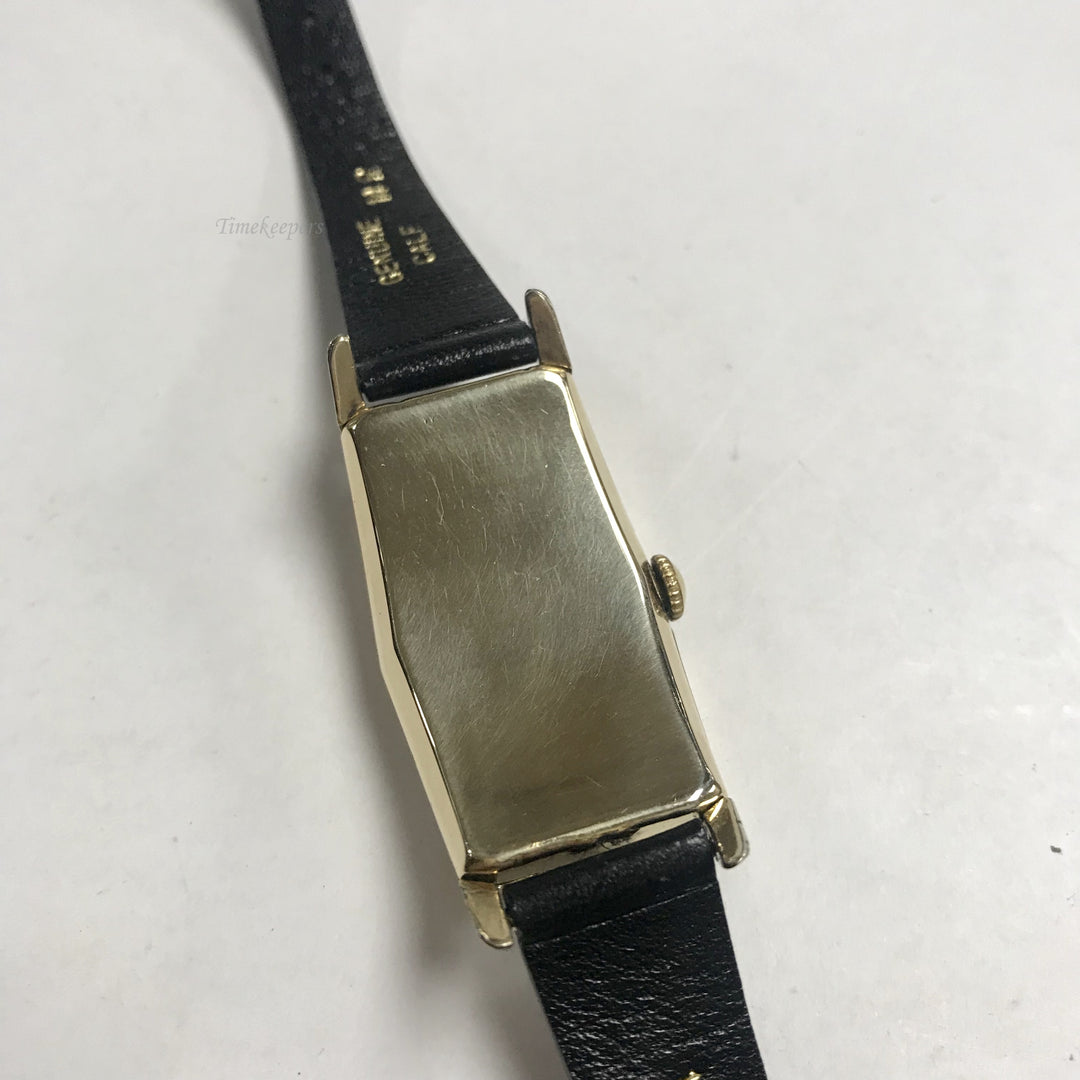 f426 Vintage Waltham Premier USA Men's Wrist Watch 10K GF 17J With Case