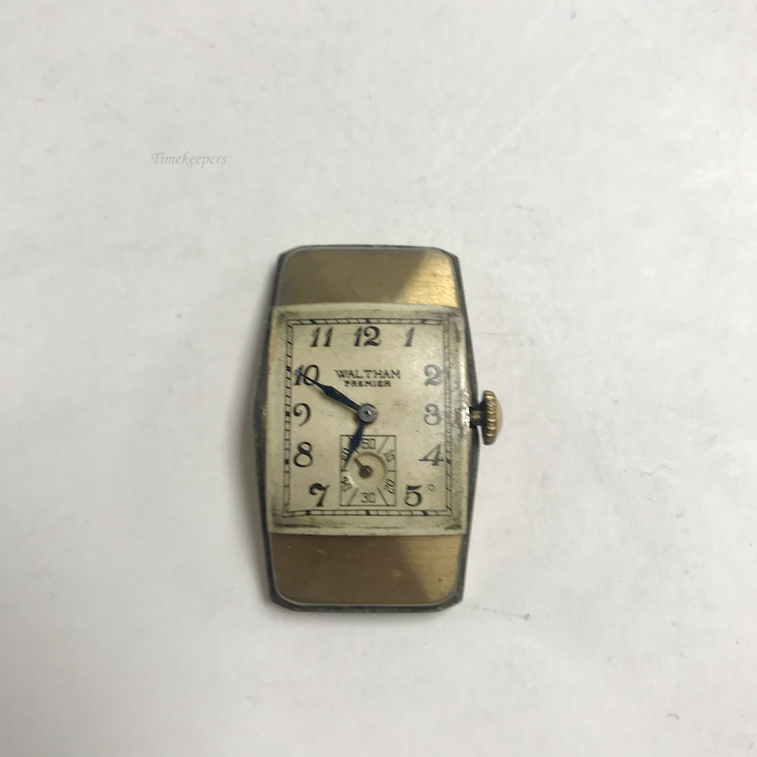 f426 Vintage Waltham Premier USA Men's Wrist Watch 10K GF 17J With Case