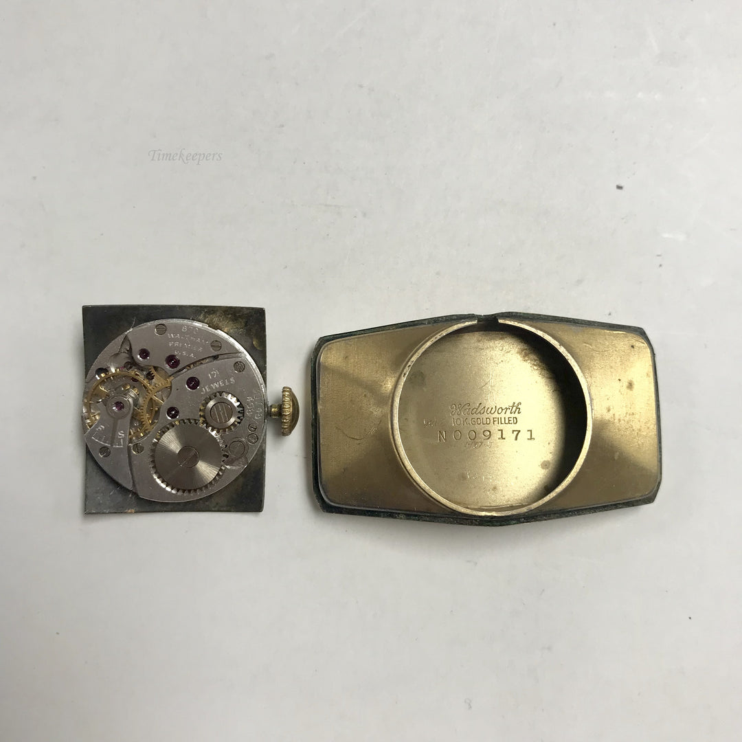 f426 Vintage Waltham Premier USA Men's Wrist Watch 10K GF 17J With Case