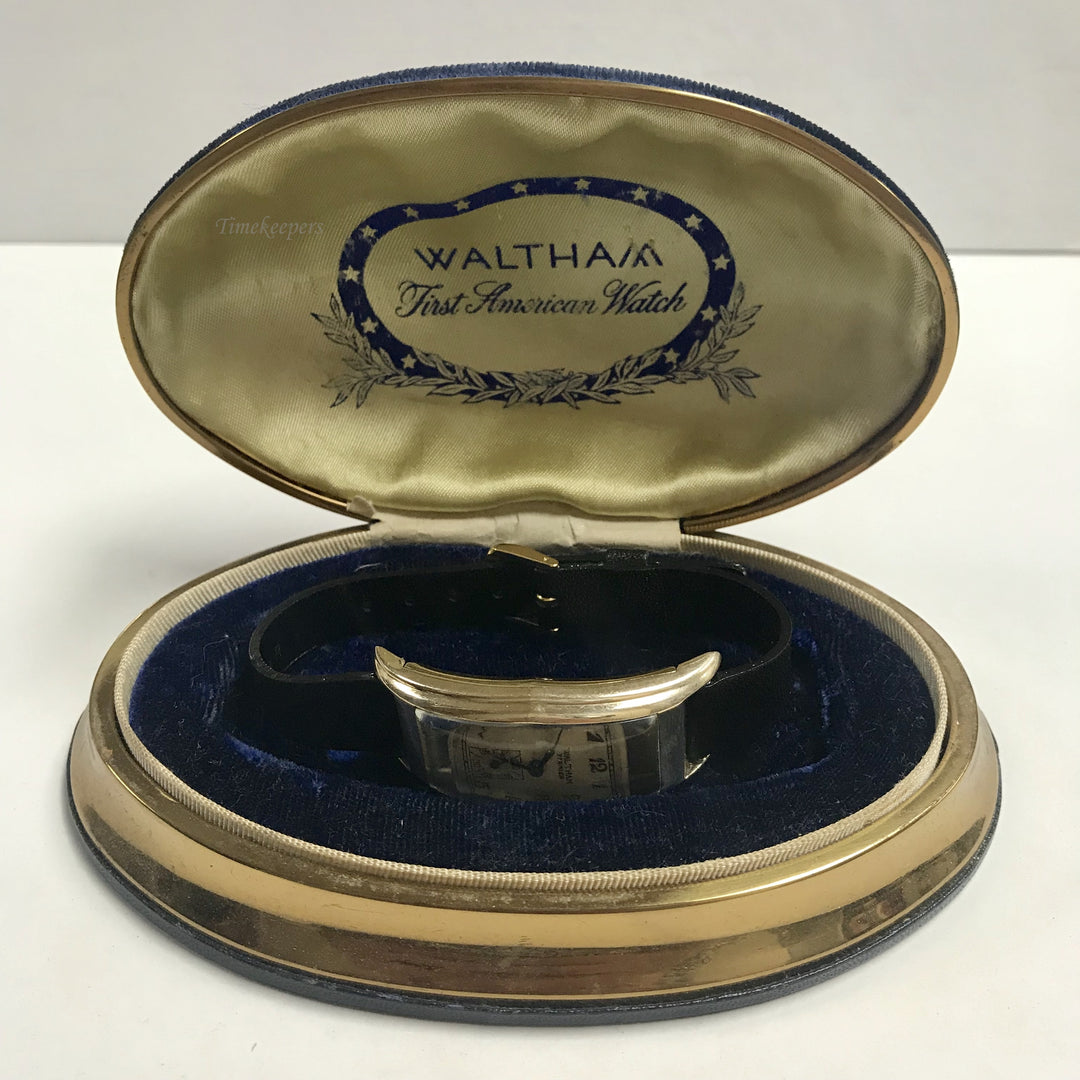 f426 Vintage Waltham Premier USA Men's Wrist Watch 10K GF 17J With Case