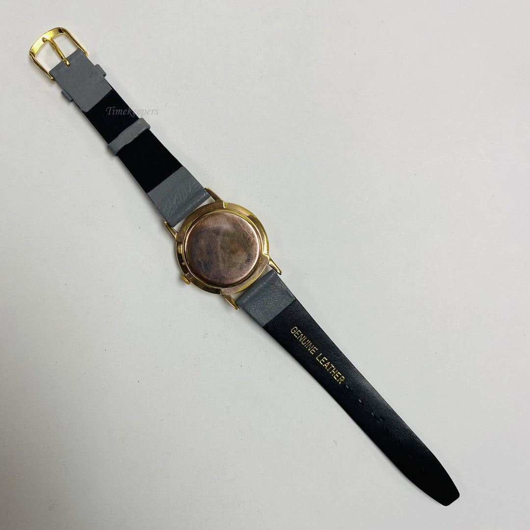 f439 Vintage Hilton Incabloc Swiss Mechanical Men's Wrist Watch Gold Tone 17J