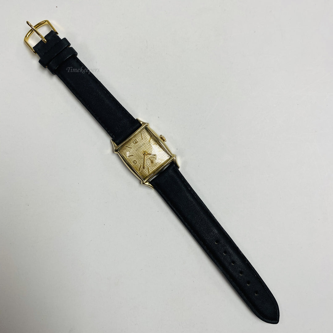 f446 Vintage Wittnauer Swiss Mechanical Men's Wrist Watch Gold Tone 17J 10K GF