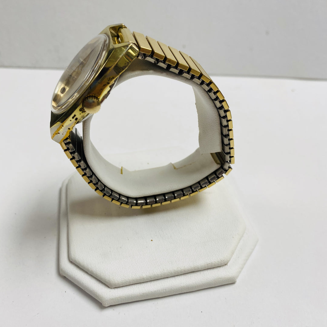 f450 Vintage Jubilee Mechanical Men's Wrist Watch Gold Tone 17J