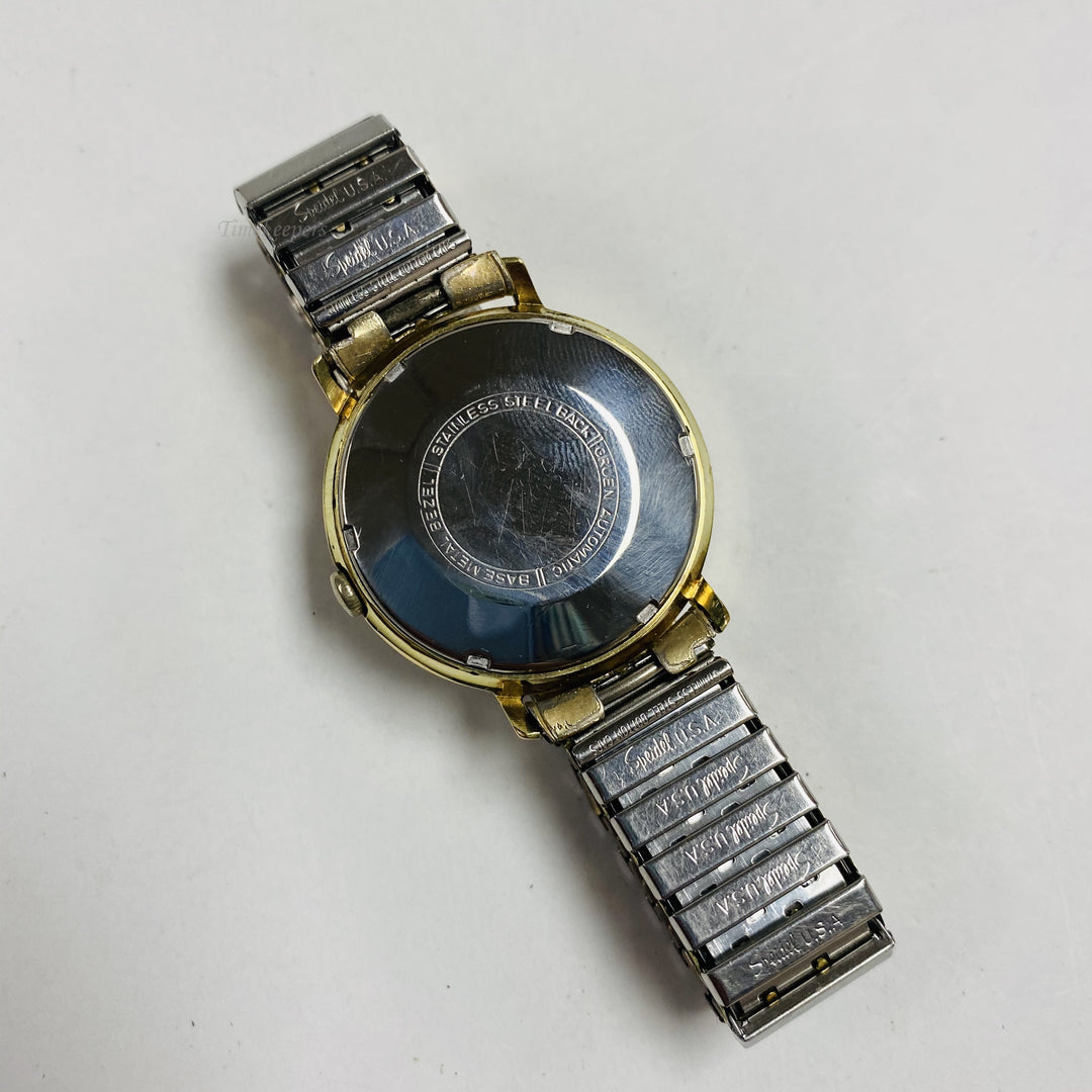 f451 Vintage Gruen Autowind Swiss Made Men's Wrist Watch Gold Tone 17J