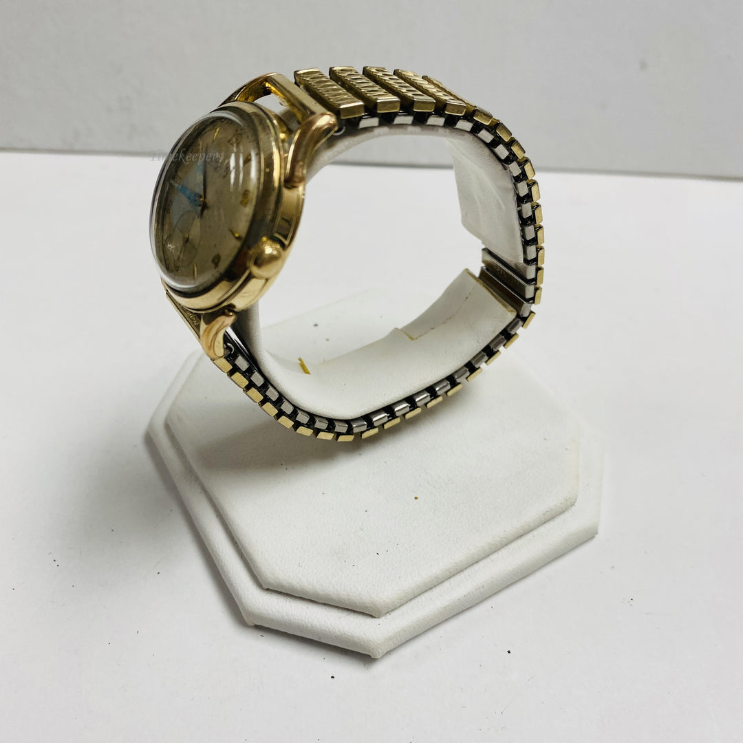 f453 Vintage Gruen Precision Swiss Made Men's Wrist Watch Gold Tone 17J