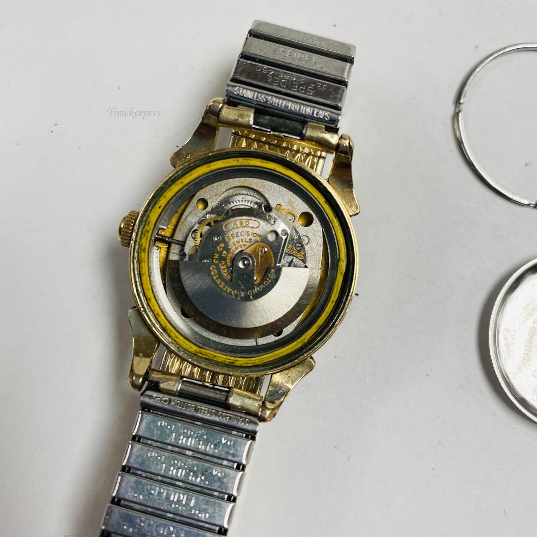 f453 Vintage Gruen Precision Swiss Made Men's Wrist Watch Gold Tone 17J