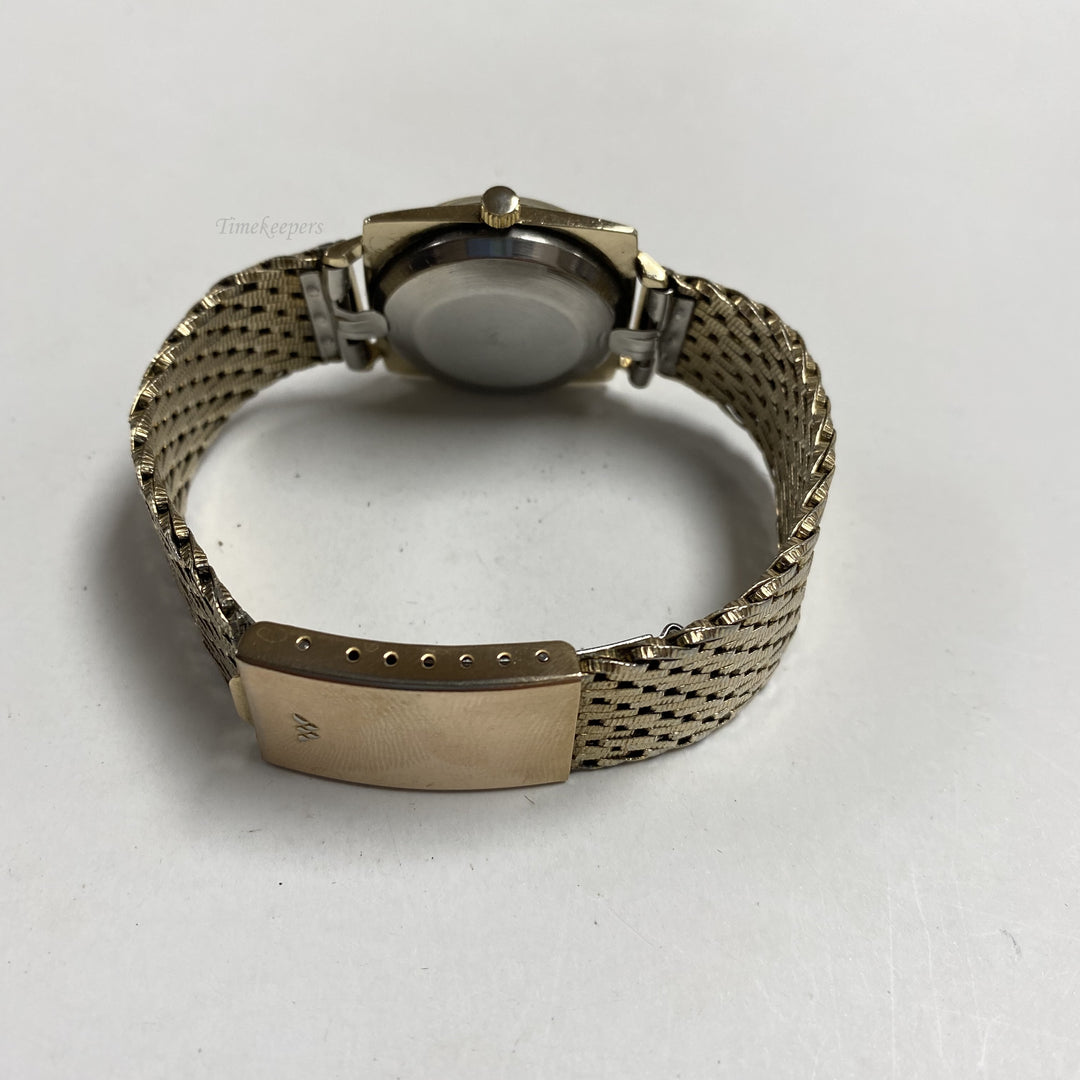 f454 Vintage Wittnauer Mechanical Men's Wrist Watch 10K RGP Bezel Gold Tone 17J