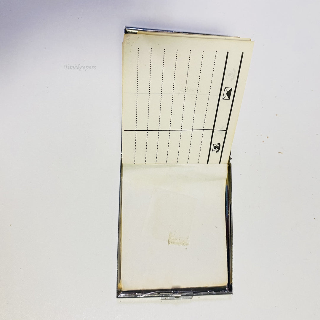 f491 Vintage Travel Folding Case Mirror Telephone Note Book